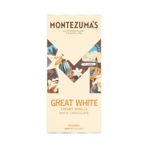 Montezuma's Great White Organic Vanilla White Chocolate 90g