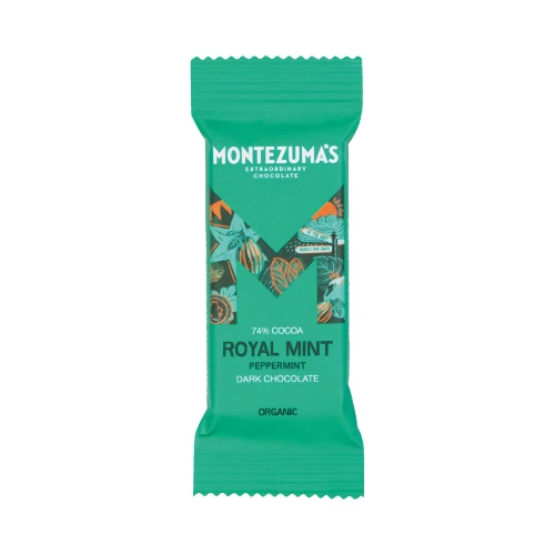 Montezuma's Royal Mint Organic Peppermint Dark Chocolate Mini Bar 25g