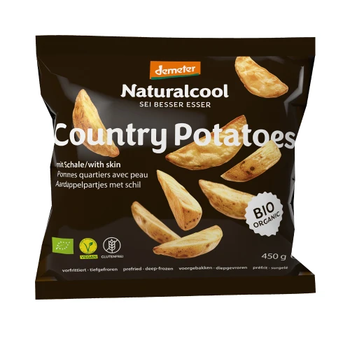 Natural Cool Country Potatoes Skin On Wedges 450g