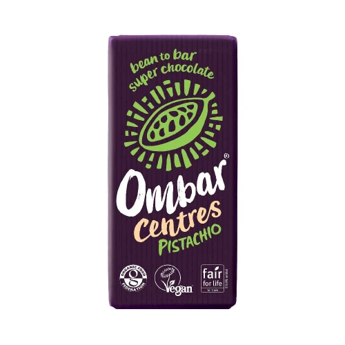 Ombar Pistachio Centre dark 60% raw chocolate 70g