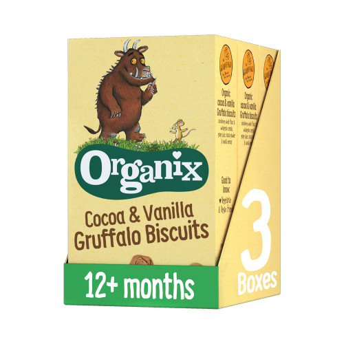 Organix Cocoa & Vanilla Gruffalo Biscuits 5 x 20g