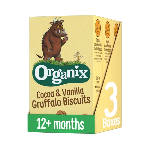 Organix Cocoa & Vanilla Gruffalo Biscuits 5 x 20g