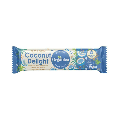 Organica Golden Coconut Delight Chocolate Bar 40g