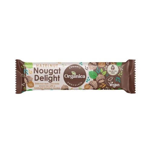 Organica Hazelnut Delight Chocolate Bar 40g