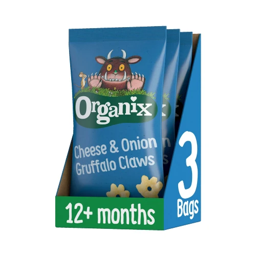 Organix Cheese & Onion Gruffalo Claws 4 x 15g
