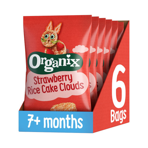 Organix Strawberry Rice Cake Clouds 40g