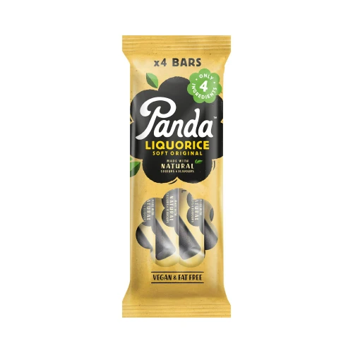 Panda Soft Original Liquorice 4 Bar Pack 32g
