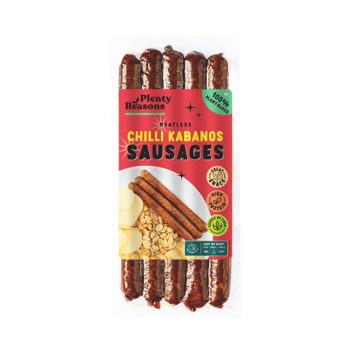 Plenty Reasons Meatless Vegan Chilli Kabanos Sausages 160g