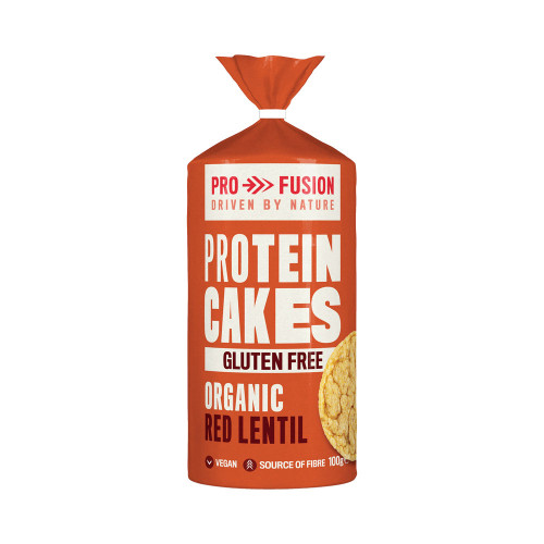 Pro Fusion Organic Red Lentil Protein Cakes 100g