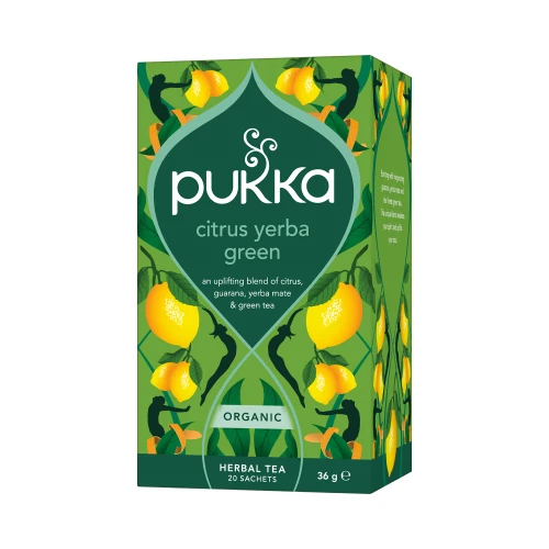 Pukka Citrus Yerba Green Tea 20 Bags