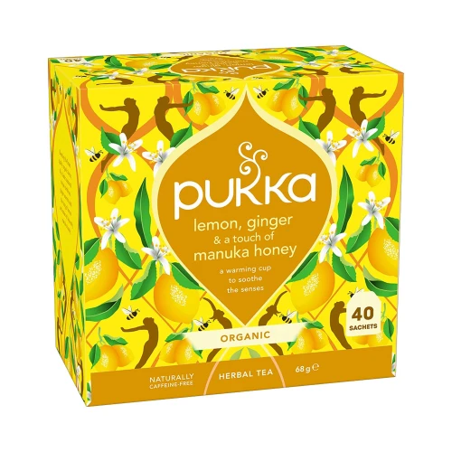 Pukka Lemon, Ginger and Manuka Honey Herbal Infusion 40 bags