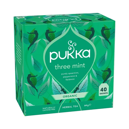 Pukka Three Mint Organic Herbal Infusion 40 Bags