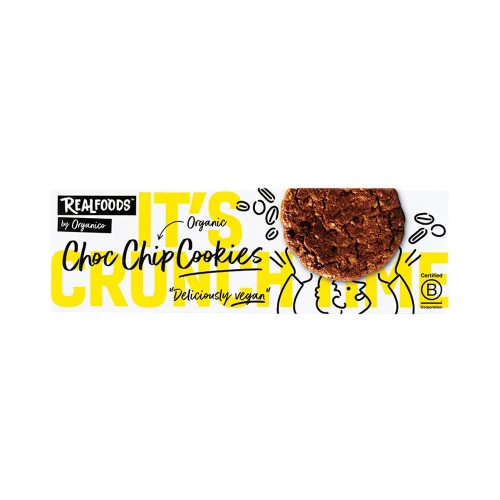 Realfoods by Organico Organic Vegan Choc Chip Cookies 110g