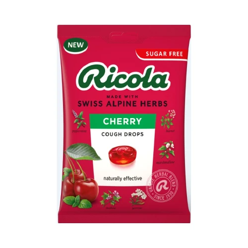 Ricola Cherry Herb Cough Drops Sugar Free 70g