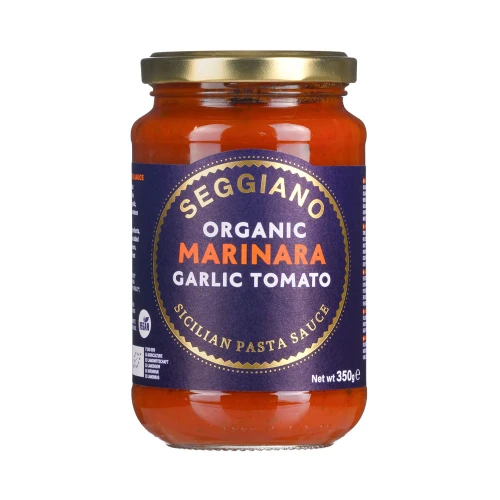 Seggiano Organic Marinara Garlic Tomato Sicilian Pasta Sauce 350g