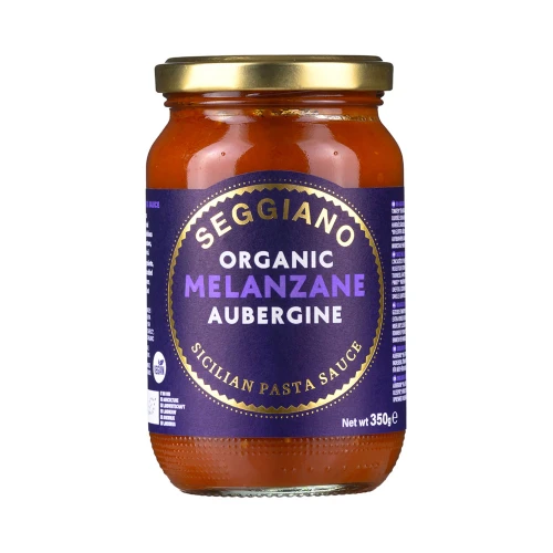 Seggiano Organic Melanzane Aubergine Sicilian Pasta Sauce 350g