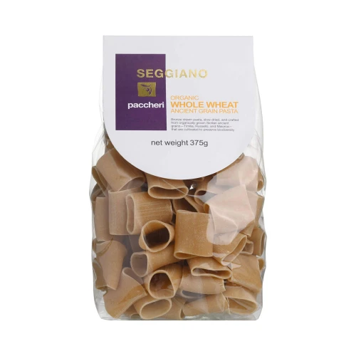 Seggiano Whole Wheat Ancient Grain Organic Paccheri Pasta 375g