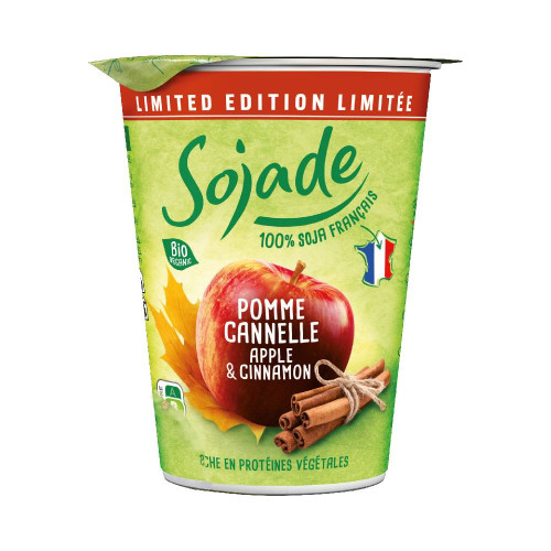 Sojade Apple & Cinnamon Soya Yoghurt 400g