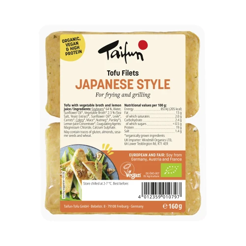 Taifun Japanese Style Organic Tofu Filets 160g