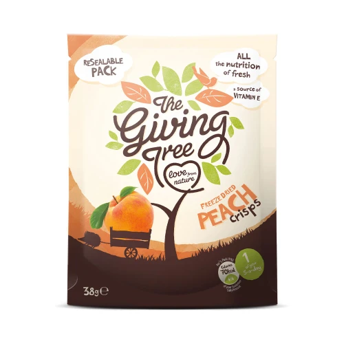 The Giving Tree Freeze Dried Peach Crisps 38g