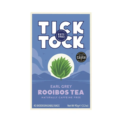 Tick Tock Earl Grey Rooibos Tea 40 teabags
