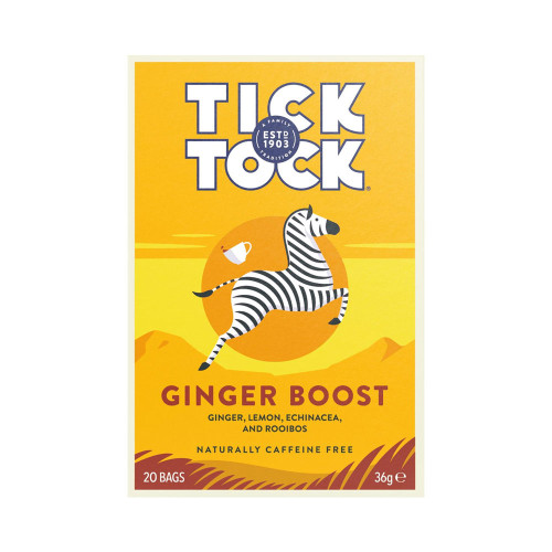 Tick Tock Ginger Boost 20 teabags