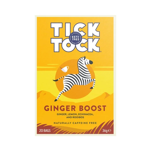 Tick Tock Ginger Boost 20 teabags