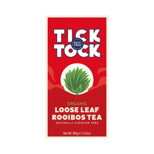 Tick Tock Organic Loose Leaf Rooibos Tea 100g