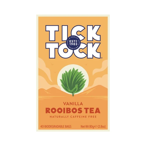 Tick Tock Vanilla Rooibos Tea 40 teabags