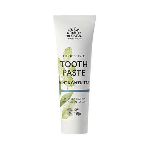 Urtekram Fluoride Free Organic Mint & Green Tea Toothpaste 75ml