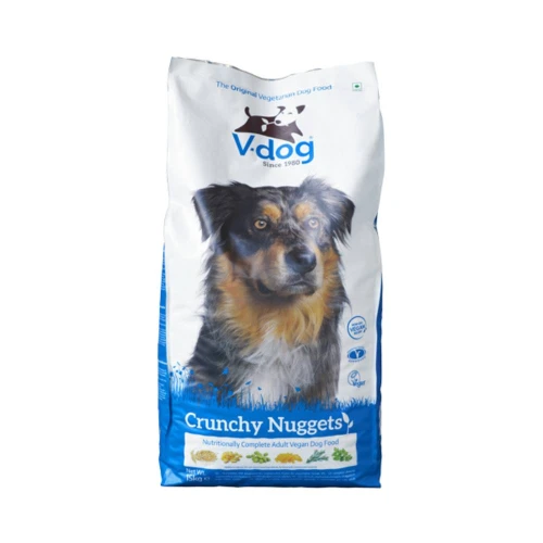 V-dog Crunchy Nuggets Nutritionally Complete Adult Vegan Dog Food 15kg