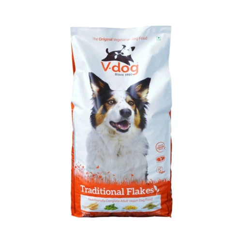 V-dog Traditional Flakes Nutritionally Complete Vegan Adult Dog Food 15kg