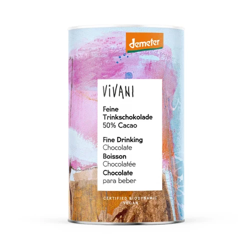 Vivani Organic Demeter Fine 50% Cocoa Drinking Chocolate 300g