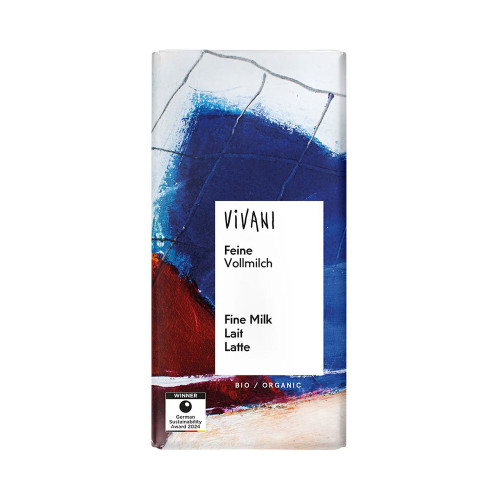 Vivani Fine Milk Organic Chocolate Bar 80g
