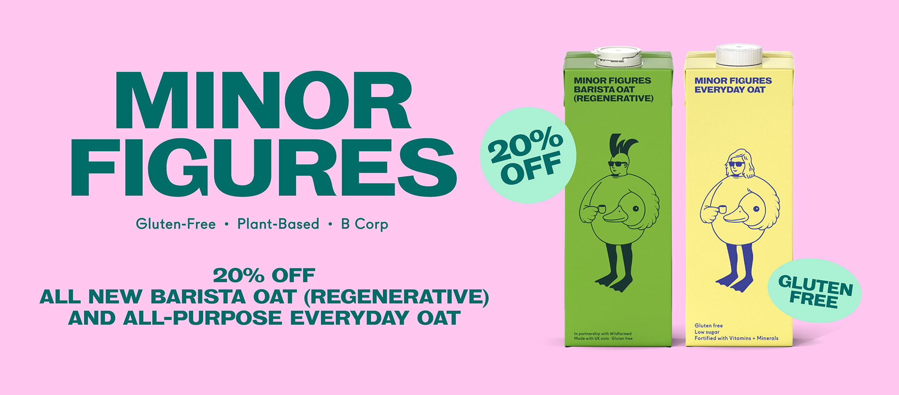20% Off Minor Figures Oat Milks