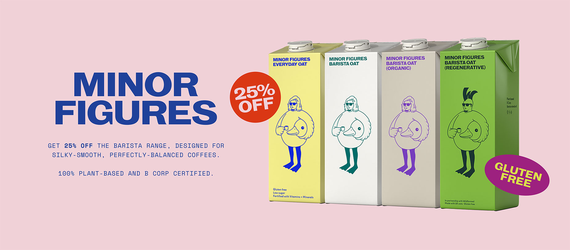 25% Off Minor Figures Barista Range