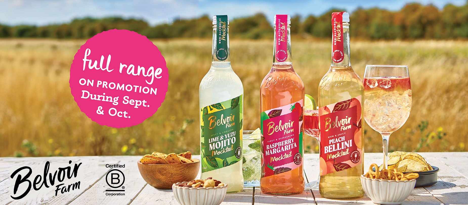 Belvoir Cordials on Promotion in October