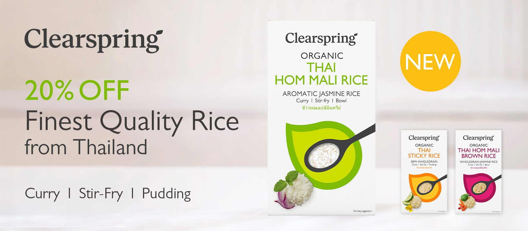 New Clearspring Organic Thai Rice